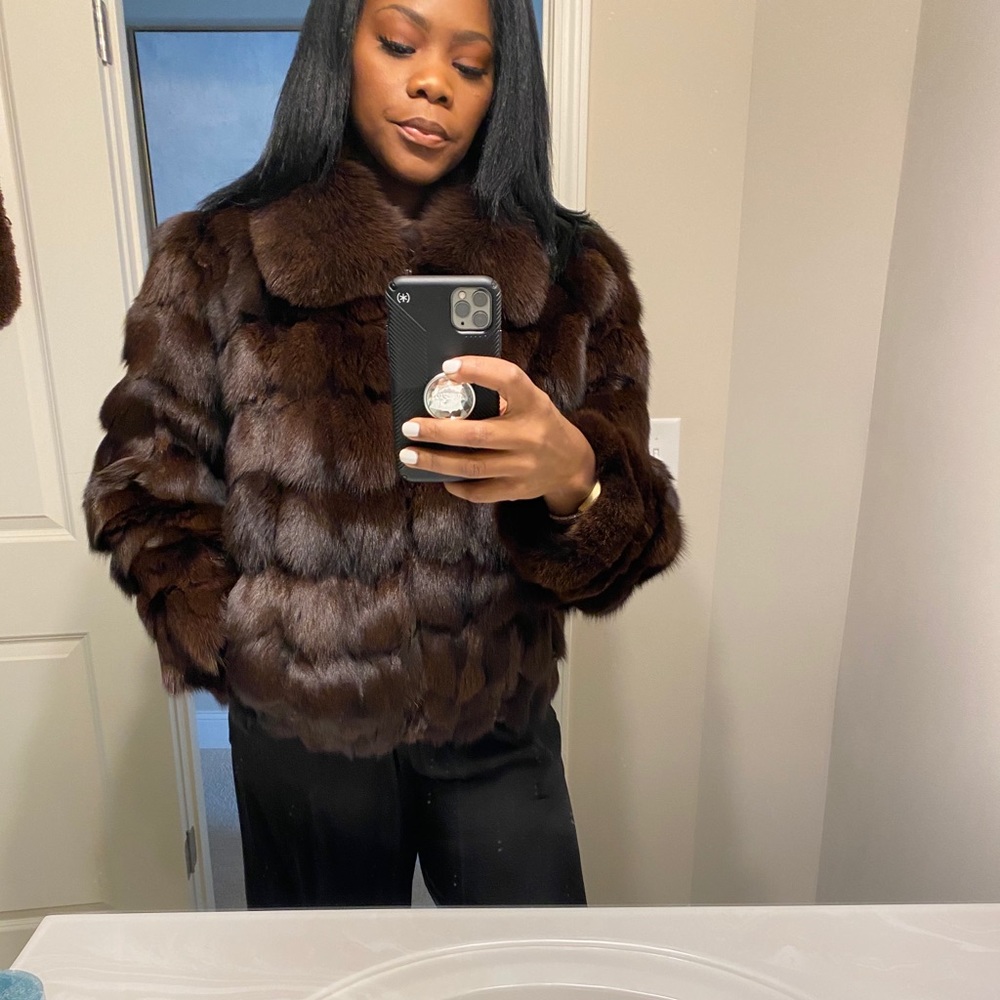 Brown Fox Fur Fox Fur waist length
